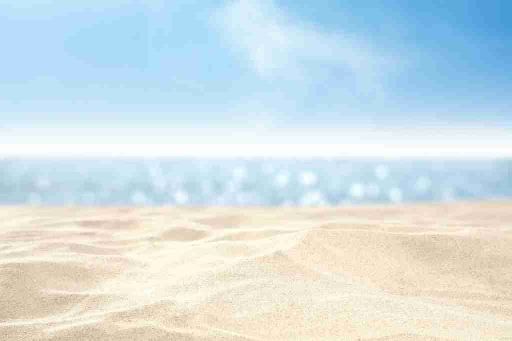 Summertime picture of beach and ocean.